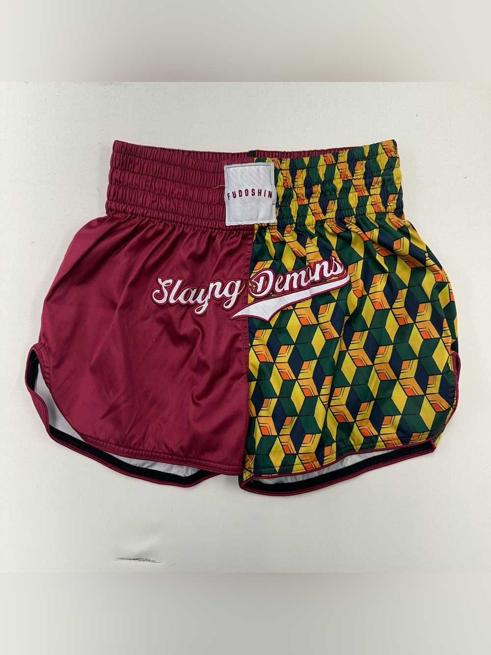 Fudoshin Boxer Muay Thai Shorts Anime Slaying Demons Boxing MMA Men’s Large